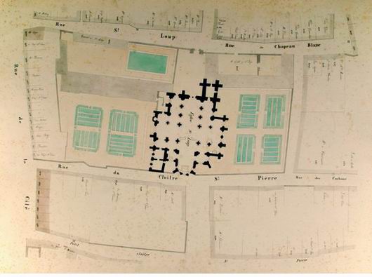 Plan partiel de Troyes