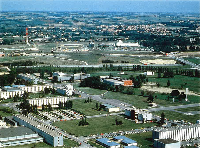 Le centre spatial de Toulouse dans les années 1970